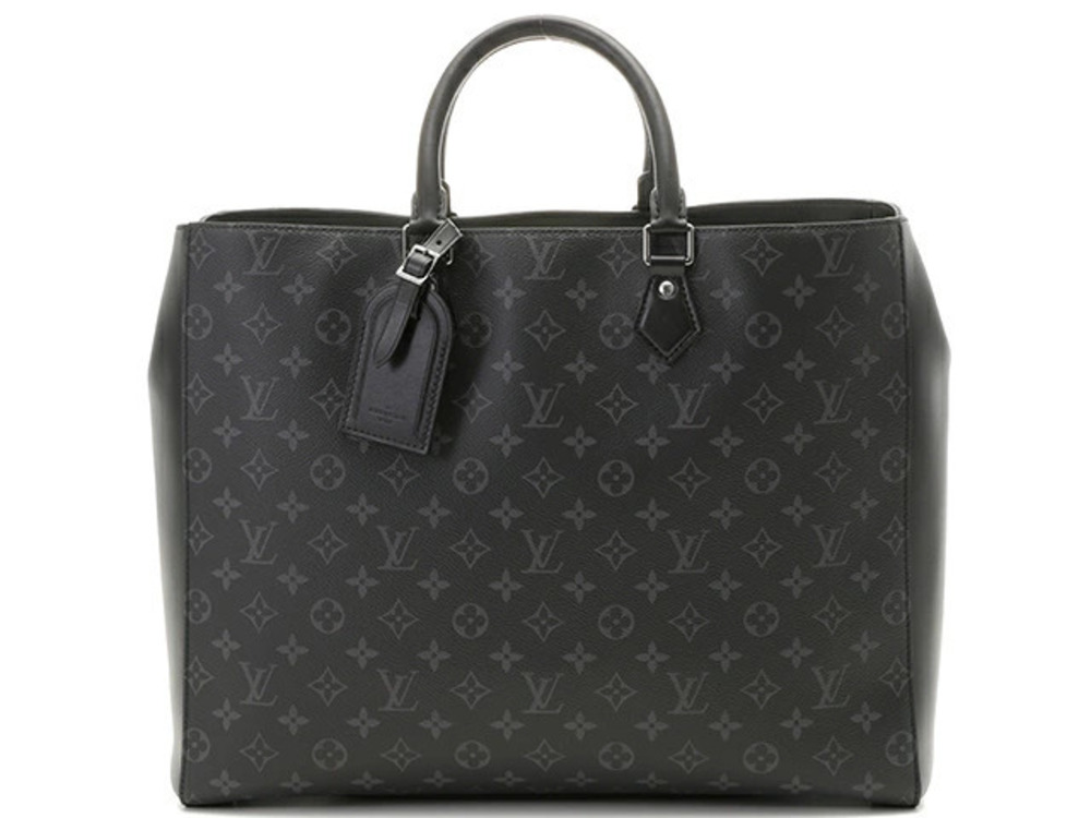 LOUIS VUITTON Grand Sac Tote Bag Monogram Eclipse Black